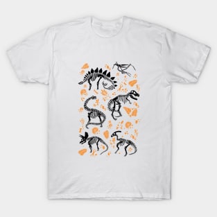 Excavated Dinosaur Fossils - Halloween T-Shirt